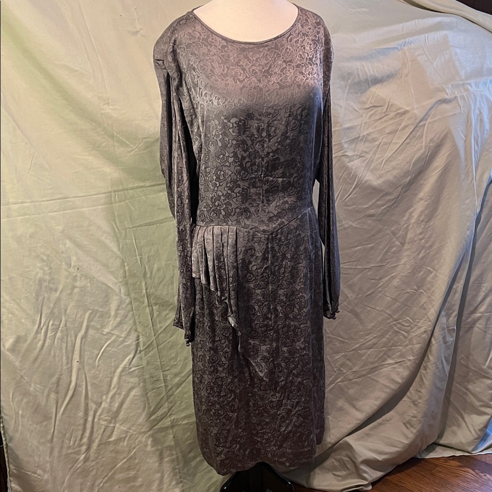 Neiman Marcus Gray Backless Dress